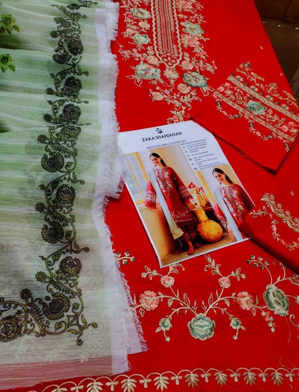 COCO LAWN UNSTITCHED 24-07A -JANAAN - Image 3